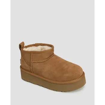 Dámská zimní obuv Dětské Boty Ugg Classic Ultra Mini Platform V Hnědé Barvě 1157791k-che