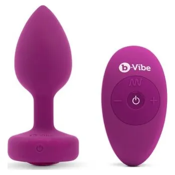 b-Vibe Vibrating Jewel Plug S/M Purple