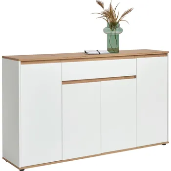 Komoda Bílá široká komoda Valdez 160 x 93 x 38 MDF