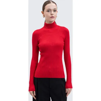 Dámský svetr Dámský svetr s rolákem TWINSET 252LI3BAA červený Velikost: S