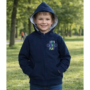 Chlapecká mikina Mikina chlapecká VENERE Let´s go play modrá Modrá, Velikost: 122 122