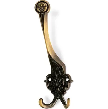 Věšák 12120 věšák MARCEL staromosaz (Nástěnný věšák v povrchu mosaz. Jednoduchý a funkční doplněk do interiéru.)