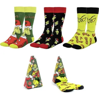 Ponožky Grinch 3 Pack EUR 38-45