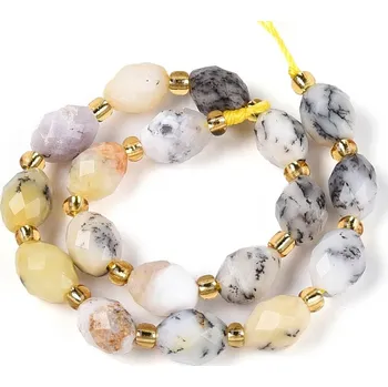 Drahý kámen Opál broušený 6x8mm - půlšňůra 18-19 cm