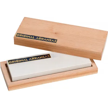 Haller Přírodní brusný kámen Arkansas v dřevěné krabičce 150 x 50 mm