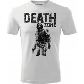 Pánská móda Tričko STRIKER strefa śmierci Barva: bílá, Velikost: S