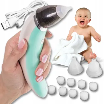 Odsávačka hlenu Elektrická odsávačka hlenů ZLARO tichá vysavač pro děti