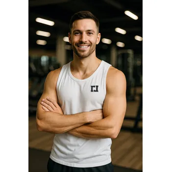 Pánské tílko Pánské tílko Legal Life Gym Basic White velikost: L