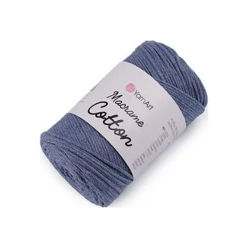 Příze Pletací příze Macrame Cotton 250 g - 1 ks - 56 (761) modrá jeans