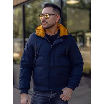 Pánská móda Tmavě modrá pánská zimní bunda Bolf 27M8100 - XL