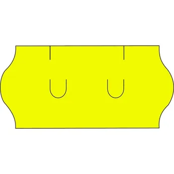 Samolepící etiketa Etikety do kleští UNI 26x12mm 1500 etiket žluté