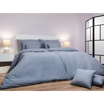 Bytový textil DADKA VRACOV Povlečení krep Šedý UNI 140x200, 70x90 cm II.jakost