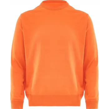 Dámský svetr Dámský svetr s krajkou - oranžový, M/L