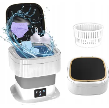 Praní a péče o prádlo Přenosná mini pračka 11L skládací cestovní automatická turistická