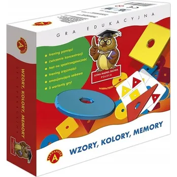 Desková hra Společenská hra Vzory, Barvy, Pexeso Alexander