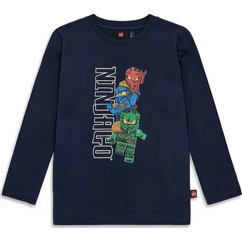 Chlapecké oblečení Dětské bavlněné tričko s dlouhým rukávem Lego LWTAFFY 622 11011248 námořnická modř 59X, vel. 152