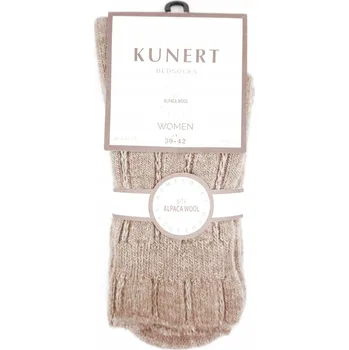 Pánské ponožky Úžasně teplé ponožky s vlnou ALPAKA KUNERT BEDSOCKS světle hnědé 39-42