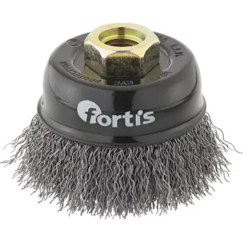 Drátěný kartáč Kartáč hrncový ocel drát 80 mm zvlněný FORTIS