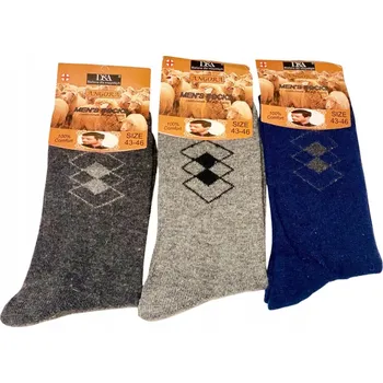 Pánské ponožky PONOŽKY ANGORA PÁNSKÉ s obrázkem 43-46