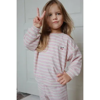 Chlapecká mikina Dětská mikina s bavlnou Konges Sløjd ITTY SWEAT SHIRT GOTS KS103831.9BYA růžová 03X, vel. 110-116