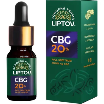 CBD Konopná farma Liptov 20% CBG olej Full Spectrum 10 ml