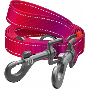 Vodítko pro psa Vodítko pro psa, nylonové, reflexní, růžové, velikost M, 3 m délka, 20 mm šířka