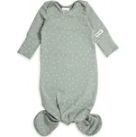 Moniel Novorozenecké body s uzlem Dots mintová 0-3 měsíce