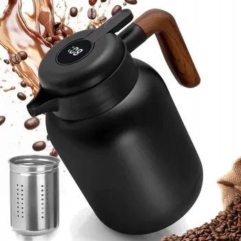 Termoska TERMOSKA DŽBÁN S TERMO VÍKEM 1500ML KONFERENČNÍ JÍDELNÍ ČERNÝ