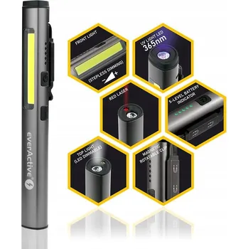 Svítilna Inspekční dílenská svítilna COB LED UV laser everActive PL-350R 350