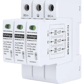 Jistič Schelinger přepěťová ochrana B+C 3P DC 1000V