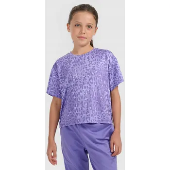 Podprsenka 4F dětské tričko fialové polyester velikost 146