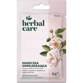 Pleťová maska FARMONA Herbal Care Vegan omlazující maska Koenzym Q10 Květ růže 7g