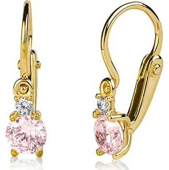 Náušnice Luxur, Dětské náušnice Enna – žluté zlato a zirkony, 585-11-3-0922.0Z00.0.00.108.14