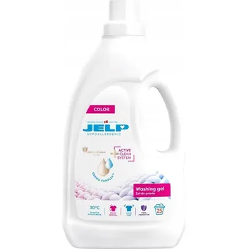 Prací prostředek JELP Hypoalergenní gel na praní barevného prádla pro děti i dospělé, 25 praní, 2 l