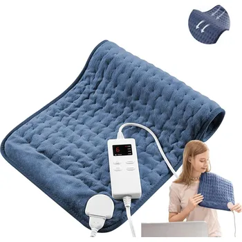Polštář ELEKTRICKÝ VYHŘÍVACÍ POLŠTÁŘ VELKÝ TERMOSTAT 6 ÚROVNÍ TEPLA OVLADAČ