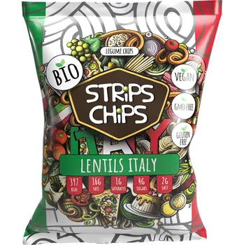!X! Krekry luštěninové Italy 90 g BIO STRIPS CHIPS