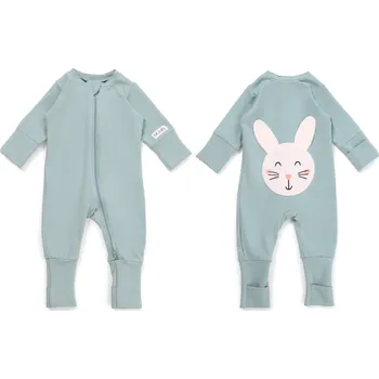 Kojenecký overall Moniel Dětský rostoucí overal Králík Pastel mintová Velikost: 92/98 cm
