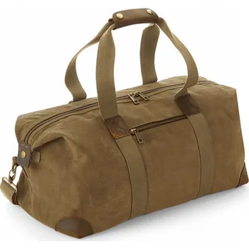 Cestovní taška Quadra Voskovaná plátěná cestovní taška Holdall 19 l Barva: béžová písková, Velikost: 48 x 26 x 24 cm QD650