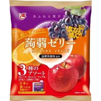 Cukrovinka Konjakové želé vege JAPONSKÉ hroznové víno pomeranč jablko AceBakery, 480g