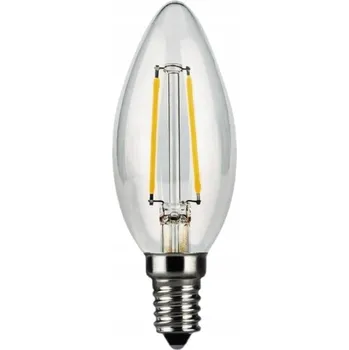 Žárovka Dekorativní LED žárovka svíčková C35 Filament E14 2W 230V 3000K 300Lm