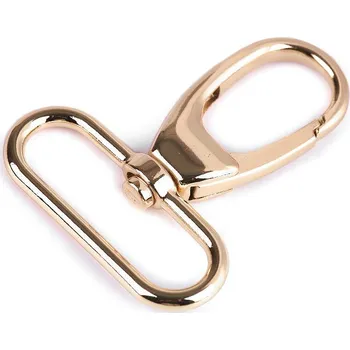 Kovová karabina otočná, průvlek 38 mm