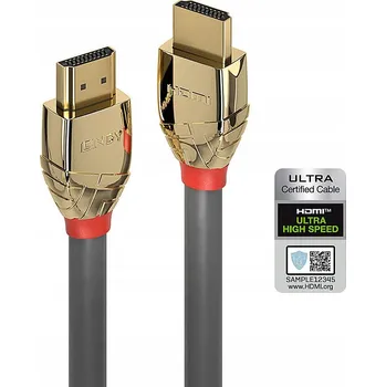 Datový kabel Lindy 37602 HDMI kabel 2 m, Typ A (Standardní), Šedý