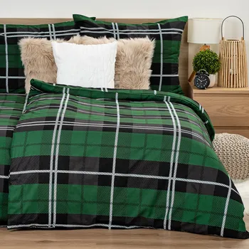 Povlečení 4Home Bavlněné povlečení Green Classic, 140 x 220 cm, 70 x 90 cm, zelená