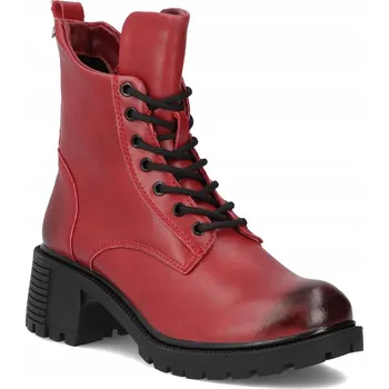 Dámská zimní obuv Kožené kotníkové boty dámské podzimní boty Filippo nad kotník boty s podpatkem vel. 39