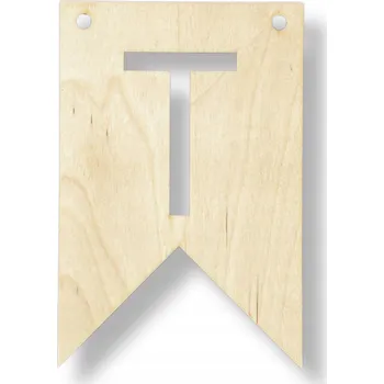 Obraz Dřevěný praporek s písmenem T, velkoobchodní prodej, ruční výroba (Handmade)