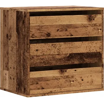 Komoda Komoda z dřevotřísky, 3 zásuvky, 60x41x58 cm, barva: staré dřevo