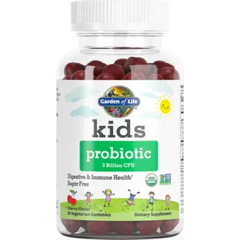 Garden of life Kids Probiotic (probiotika pro děti) 3 miliardy CFU, třešeň, 30 gumových bonbónů Doplněk stravy
