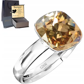 Prsten Stříbrný Prstýnek 925 s nastavitelnou velikostí Dárek s křišťálem