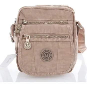 Kabelka BAG STREET béžová nylonová taška kabelka přes rameno