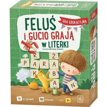 Desková hra Desková hra Feluś a Gucio si hrají s písmenky - Magdalena Król, Marcin Dudek Nasza Księgarnia